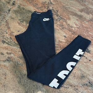 Nike Kids Black and White Leggings
